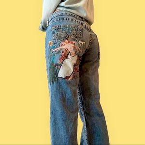 Embroidered True Religion Lowrise Jeans Size 32